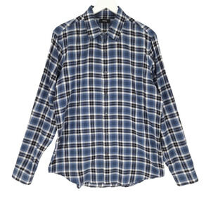 Theory The Clean Shirt in Flannel Plaid Dobby